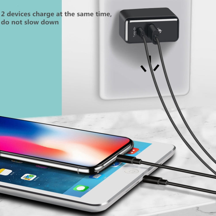 RUIGPRO 5V 3A QC 3.0 + PD Adaptador de corriente de cargador rápido para DJI OSMO Action, enchufe de EE. UU., Power Adapter