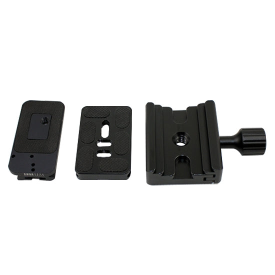 Soporte de placa adaptadora de abrazadera de liberación rápida, perilla de doble uso FCD-1 para placa de liberación rápida SLIDEFIX de 39mm Arca/32mm, FCD-1