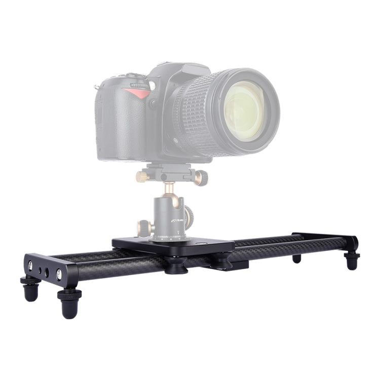 YELANGU L40T Riel deslizante de fibra de carbono de 40 cm para cámaras SLR/cámaras de vídeo, L40T 40cm
