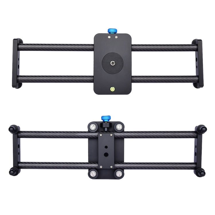 YELANGU L40T Riel deslizante de fibra de carbono de 40 cm para cámaras SLR/cámaras de vídeo, L40T 40cm