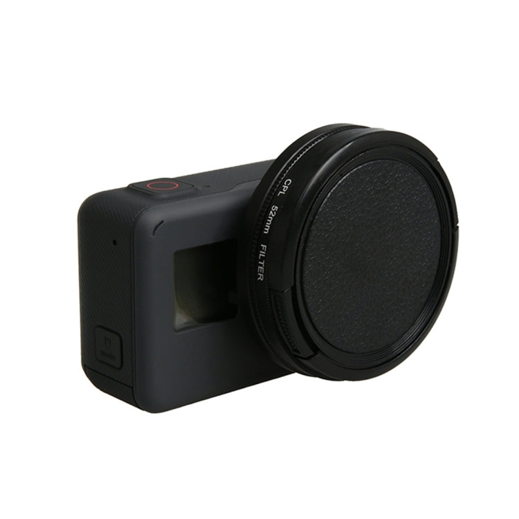 Para GoPro HERO5 Filtro de lente profesional de 52 mm (filtro CPL + tapa protectora de lente + llave hexagonal) y (filtro UV + tapa protectora de lente + llave hexagonal), 4 in 1