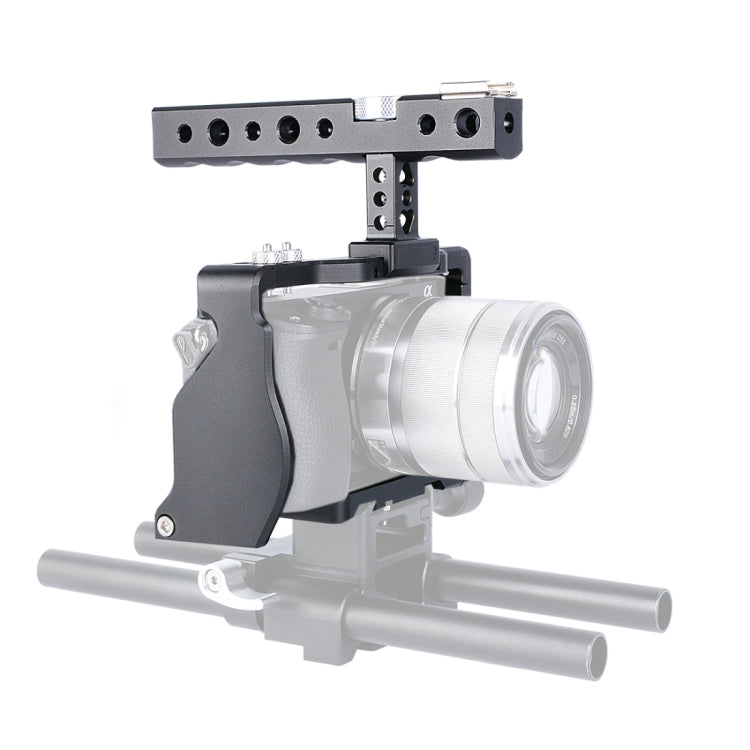 Estabilizador de mango de jaula de vídeo para cámara YELANGU C6 para Sony A6000 / A6300 / A6500 / A6400, Handle Stabilizer