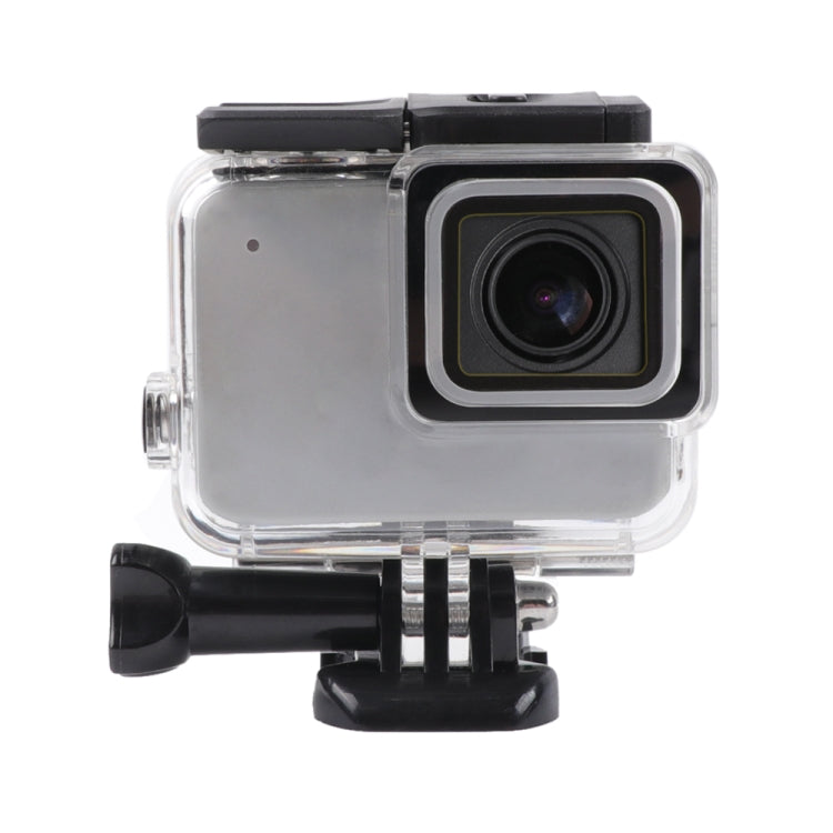Para GoPro HERO7 carcasa de esqueleto blanca/plateada funda protectora lateral hueca con hebilla montaje básico y tornillo, Side Hollow