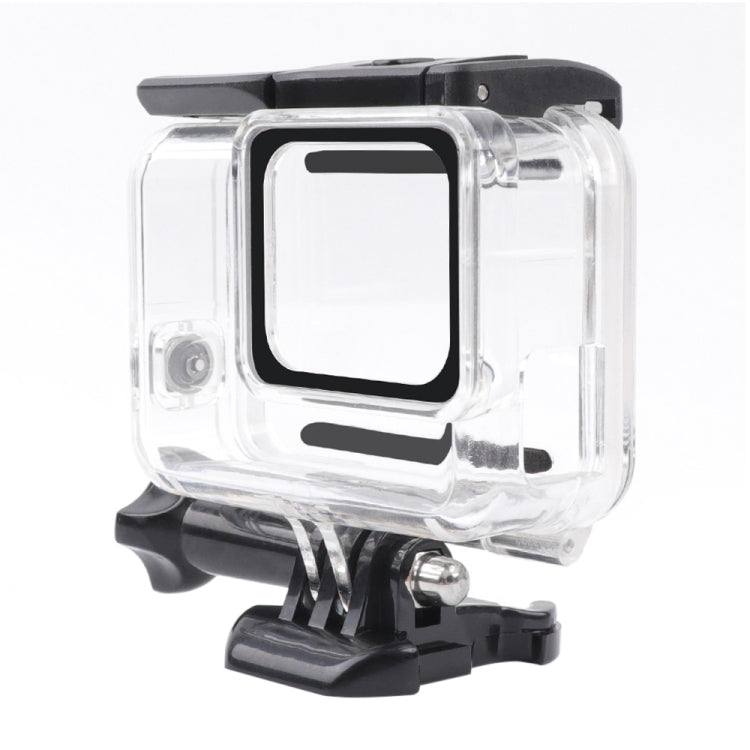 Para GoPro HERO7 carcasa de esqueleto blanca/plateada funda protectora lateral hueca con hebilla montaje básico y tornillo, Side Hollow