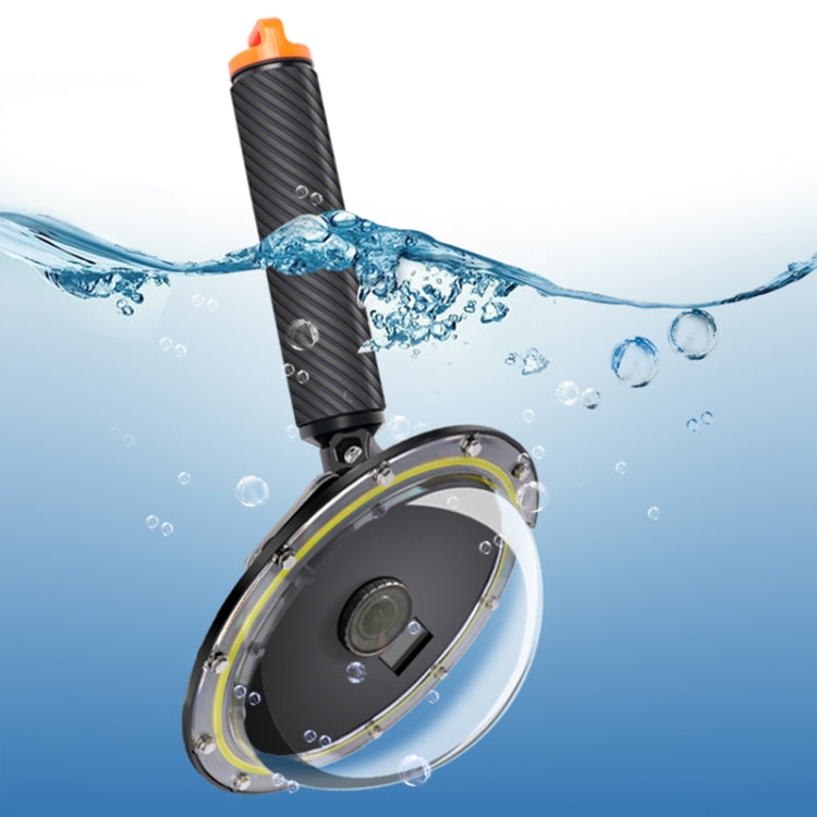 RUIGPRO-empuñadura flotante para cámara de submarinismo, puerto de cúpula, cubierta transparente para DJI Osmo Action, Osmo Action
