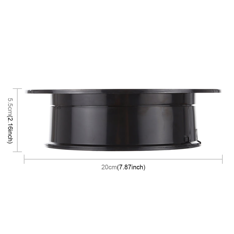 Plato giratorio eléctrico de 20 cm y 360 grados, soporte de exhibición, accesorios para grabación de vídeos y fotografía, plato giratorio, carga de 1,5 kg, alimentado por batería y USB, 20cm/Powered by Battery or USB(B), 20cm/Powered by Battery or USB(...