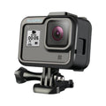 RUIGPRO para GoPro HERO8 Funda protectora de montaje en marco ABS de PC con borde estándar negro
