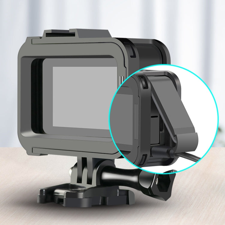 RUIGPRO para GoPro HERO8 Funda protectora de montaje en marco ABS de PC con borde estándar negro