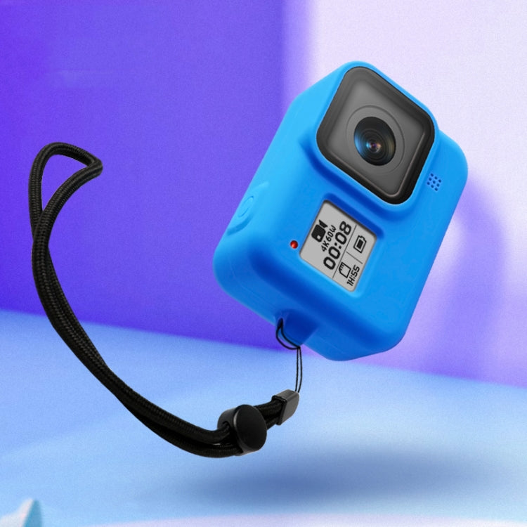 Funda Protectora de Silicona con Correa para la Muñeca para GoPro HERO8 Negro, For GoPro HERO8 Black