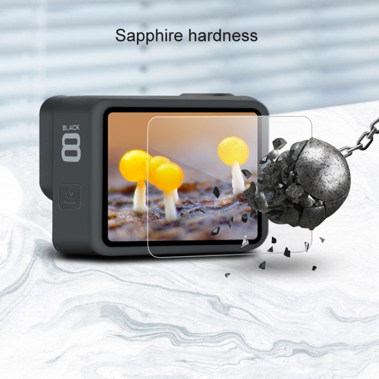 Para GoPro HERO8 Lente negra + Película de vidrio templado con pantalla LCD, For GoPro HERO8 Black
