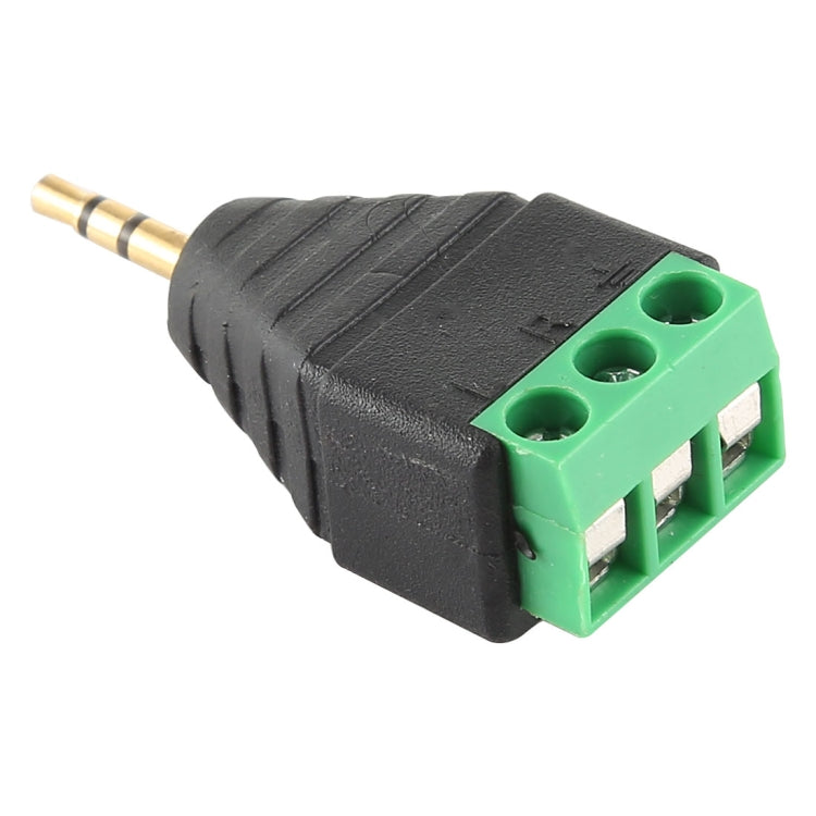 Conector de audio estéreo del bloque de terminales de 3 polos y 3 pines macho de 2,5 mm, 2.5mm Male (2 Pin)