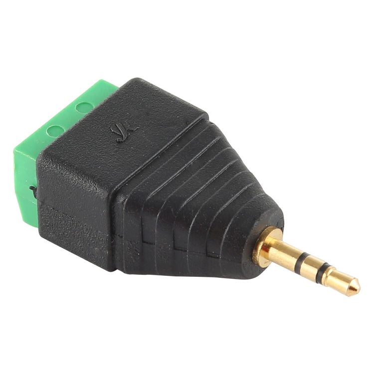 Conector de audio estéreo del bloque de terminales de 3 polos y 3 pines macho de 2,5 mm, 2.5mm Male (2 Pin)