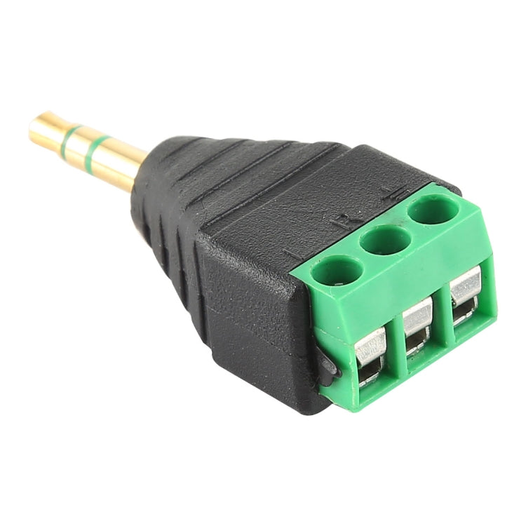 Conector macho de 3,5 mm, 3 polos, 3 pines, bloque de terminales, conector de audio estéreo, 3.5mm Male (3 Pin)