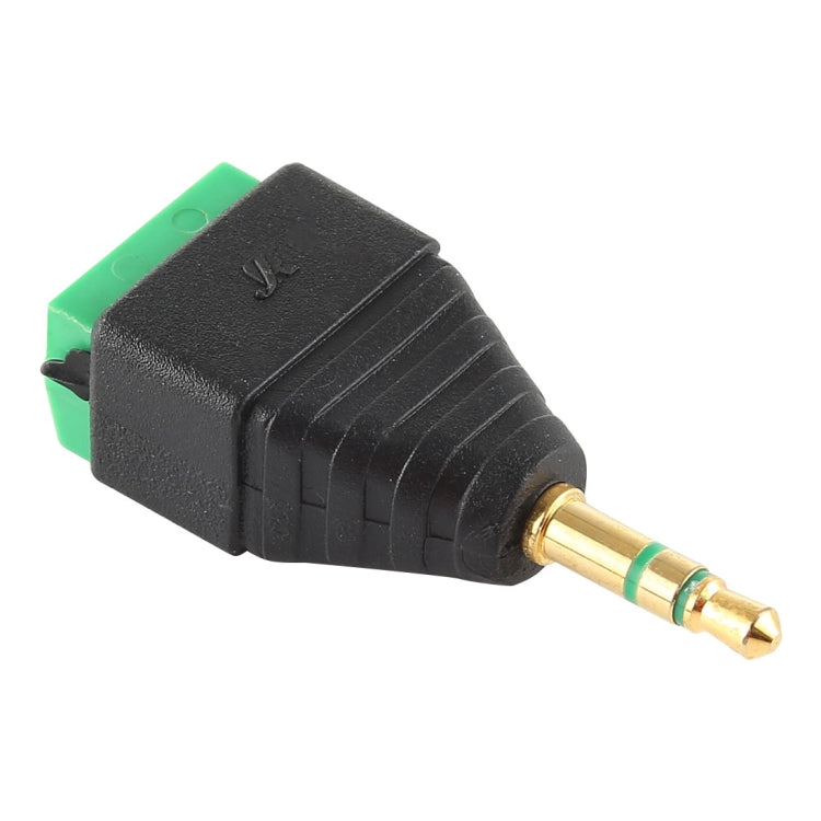 Conector macho de 3,5 mm, 3 polos, 3 pines, bloque de terminales, conector de audio estéreo, 3.5mm Male (3 Pin)