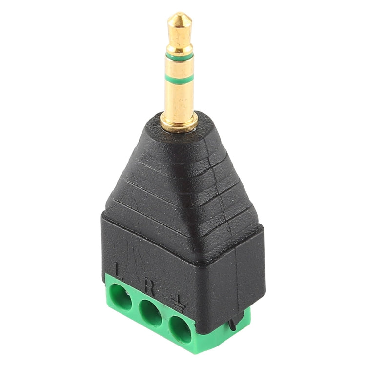 Conector macho de 3,5 mm, 3 polos, 3 pines, bloque de terminales, conector de audio estéreo, 3.5mm Male (3 Pin)