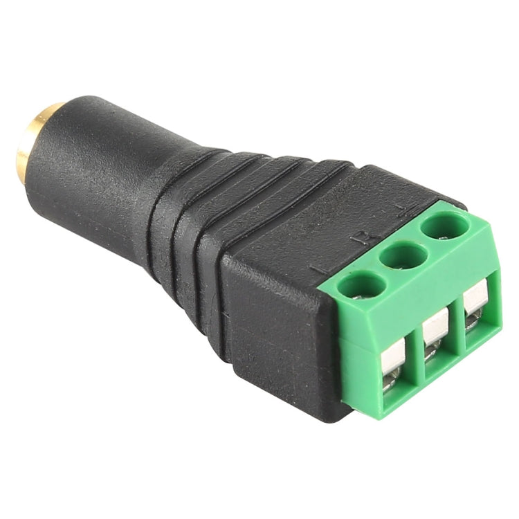 Conector de audio estéreo del bloque de terminales de 3 pines hembra de 3,5 mm, 3.5mm Female (3 Pin)