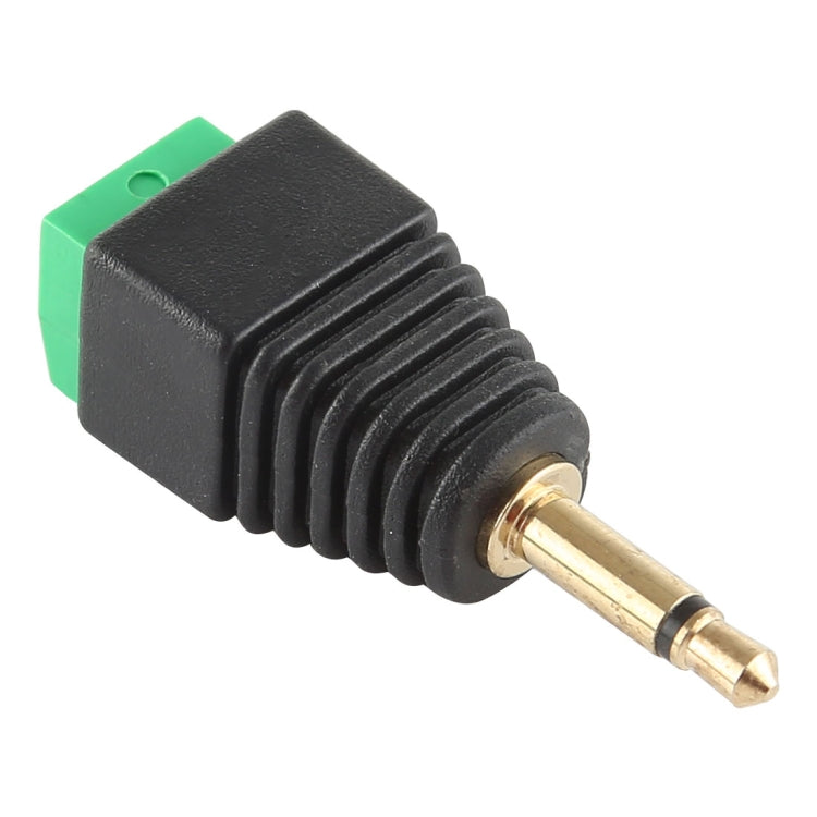Conector macho de 3,5 mm, 2 polos, 2 pines, bloque de terminales, conector de audio estéreo, 3.5mm Male (2 Pin)