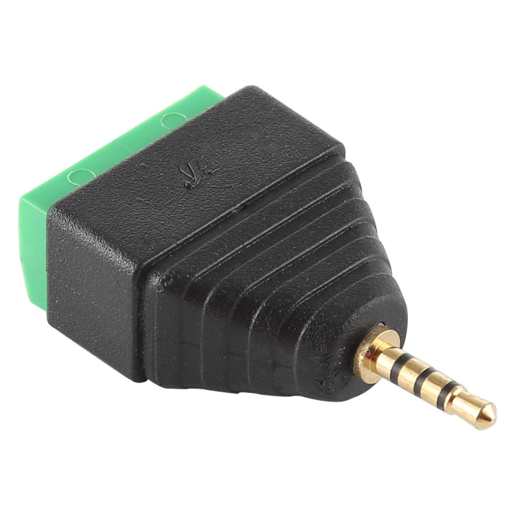 Conector de audio estéreo del bloque de terminales de 4 polos y 4 polos macho de 2,5 mm, 2.5mm Male (4 Pin)