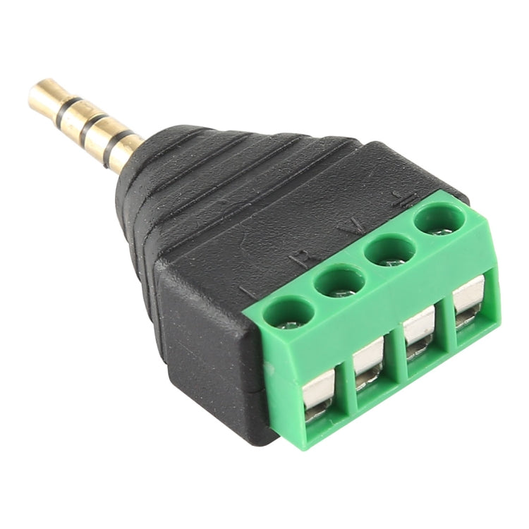Conector de audio estéreo del bloque de terminales de 4 polos y 4 polos macho de 3,5 mm, 3.5mm Male (4 Pin)