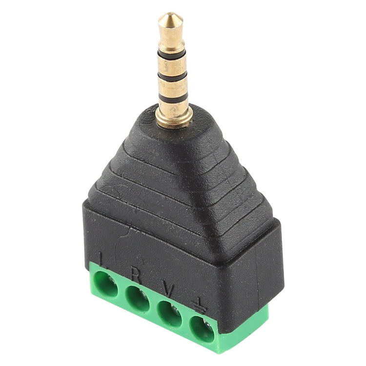 Conector de audio estéreo del bloque de terminales de 4 polos y 4 polos macho de 3,5 mm, 3.5mm Male (4 Pin)