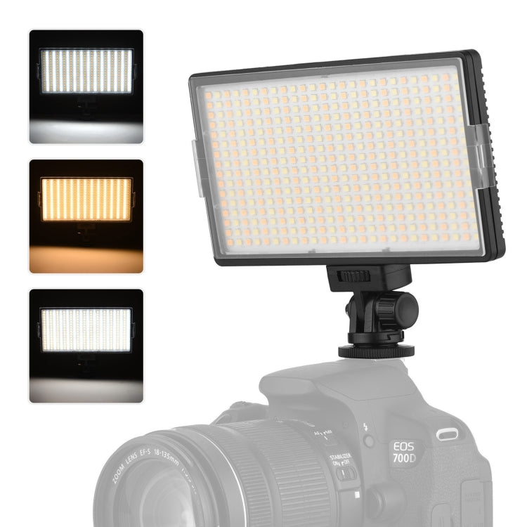 LED01 416 LED 3600LM Luz de estudio fotográfico y vídeo para fotografía profesional Vlogging para cámaras DSLR Canon / Nikon, 416 LED