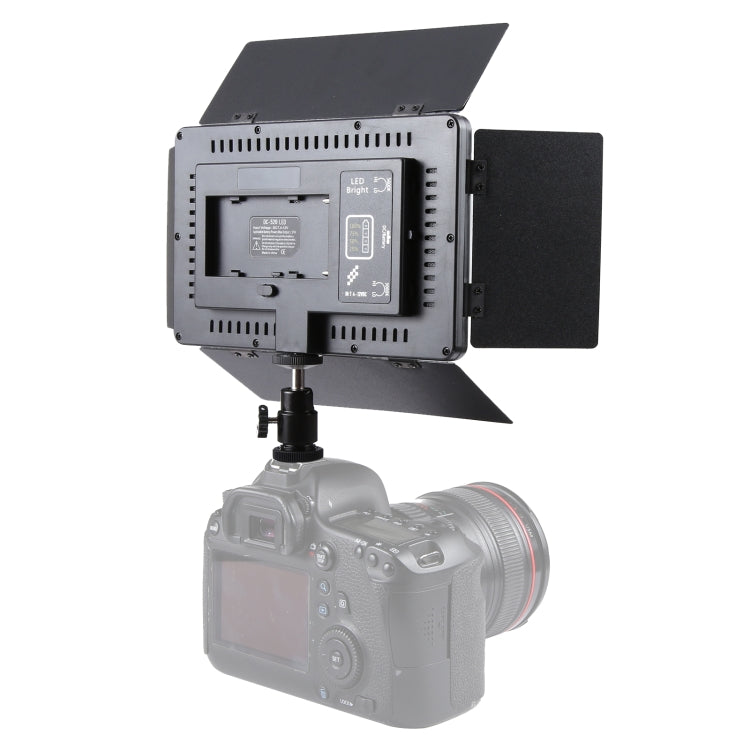 LED01 520 LED 4100LM Luz de estudio fotográfico y vídeo para fotografía profesional Vlogging para cámaras DSLR Canon / Nikon, 520 LED