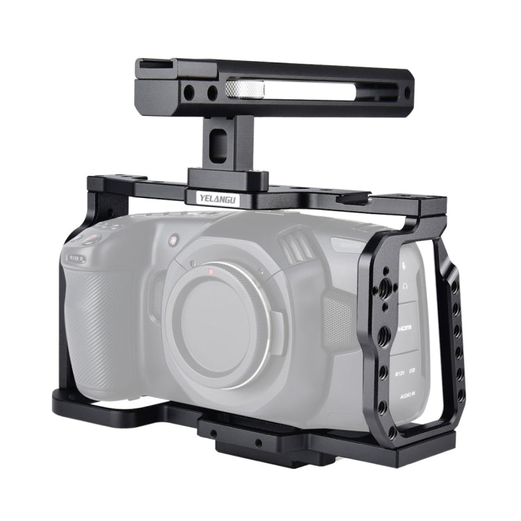 YELANGU C9-A YLG0911A Estabilizador de jaula para cámara de vídeo con mango para DJI BMPCC 4K, C9-A