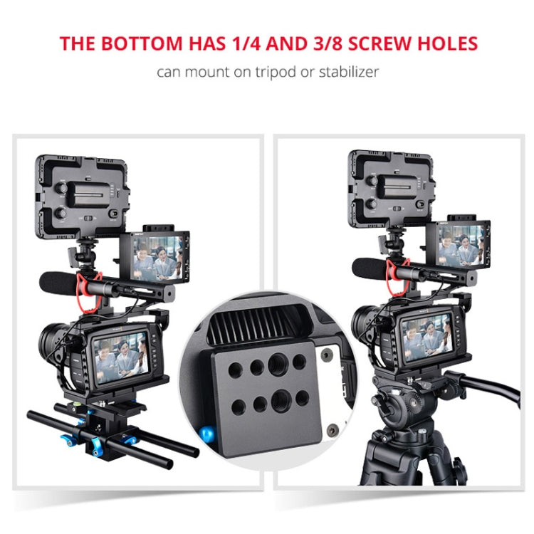 YELANGU C9-A YLG0911A Estabilizador de jaula para cámara de vídeo con mango para DJI BMPCC 4K, C9-A