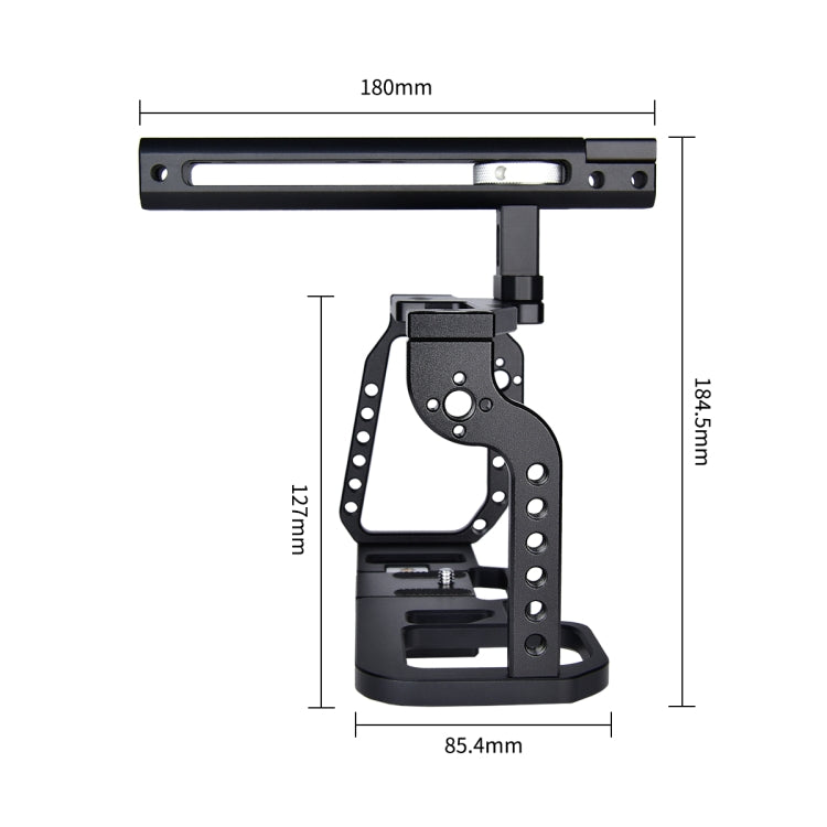 YELANGU C9-A YLG0911A Estabilizador de jaula para cámara de vídeo con mango para DJI BMPCC 4K, C9-A