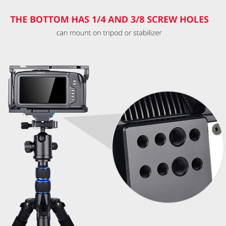 Estabilizador de jaula para cámara de vídeo YELANGU C9 YLG0911A-A para DJI BMPCC 4K, C9