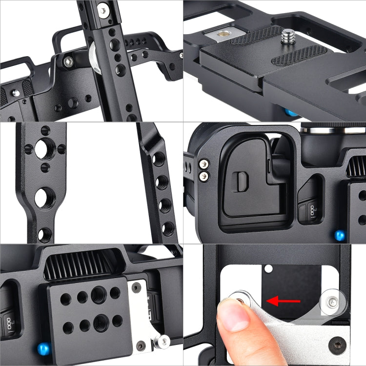 Estabilizador de jaula para cámara de vídeo YELANGU C9 YLG0911A-A para DJI BMPCC 4K, C9