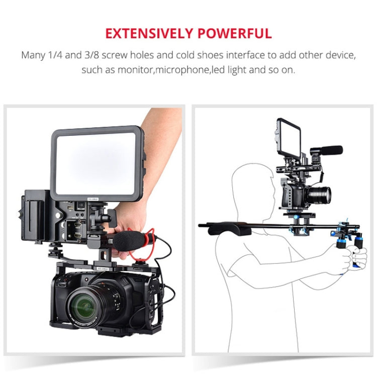 Estabilizador de jaula para cámara de vídeo YELANGU C9 YLG0911A-A para DJI BMPCC 4K, C9