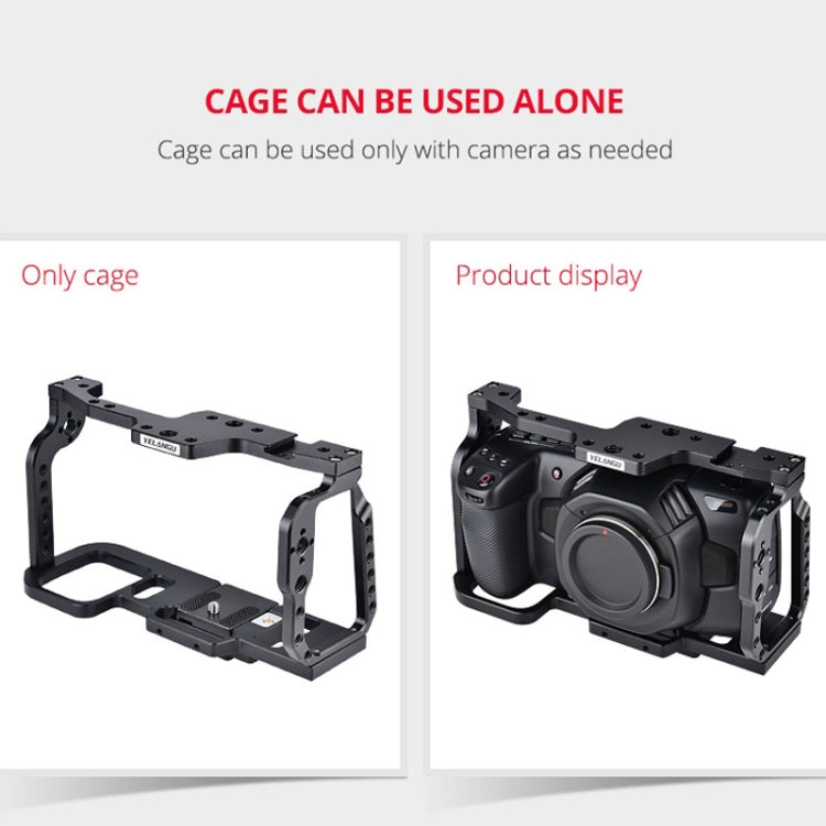 Estabilizador de jaula para cámara de vídeo YELANGU C9 YLG0911A-A para DJI BMPCC 4K, C9