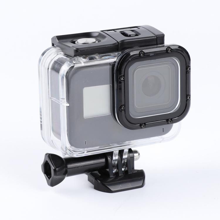Para GoPro HERO8 Black 45m Funda protectora impermeable con hebilla Montaje básico y tornillo, For GoPro HERO8 Black