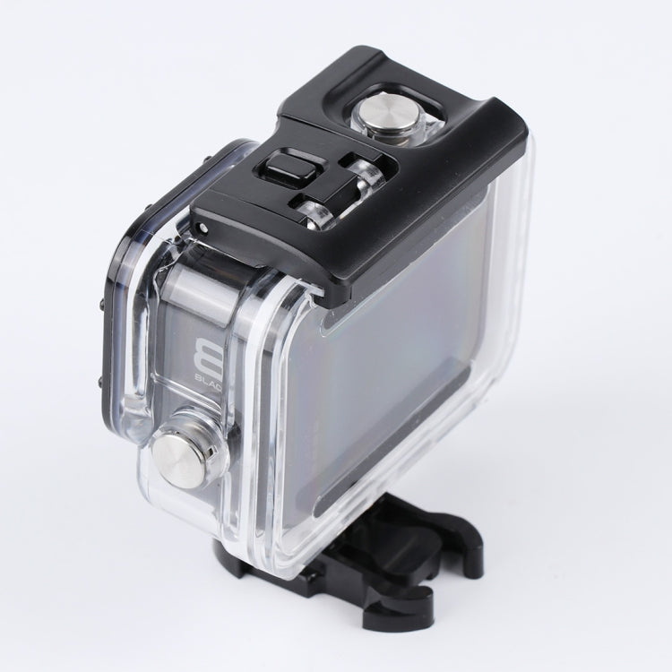 Para GoPro HERO8 Black 45m Funda protectora impermeable con hebilla Montaje básico y tornillo, For GoPro HERO8 Black