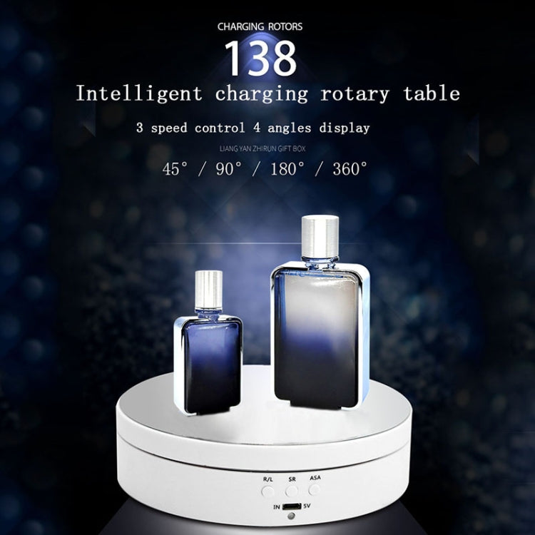 Placa giratoria de exhibición inteligente de 360 grados con carga USB de 13,8 cm, soporte para Grabación de Vídeo, accesorios para fotografía, carga de 3kg