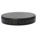 Soporte de mesa giratoria de exhibición eléctrico rotatorio de 22cm, accesorios de grabación de vídeo en vivo, plataforma de exhibición de joyería y zapatos, enchufe de EE. UU., 22cm(Black), 22cm(White)