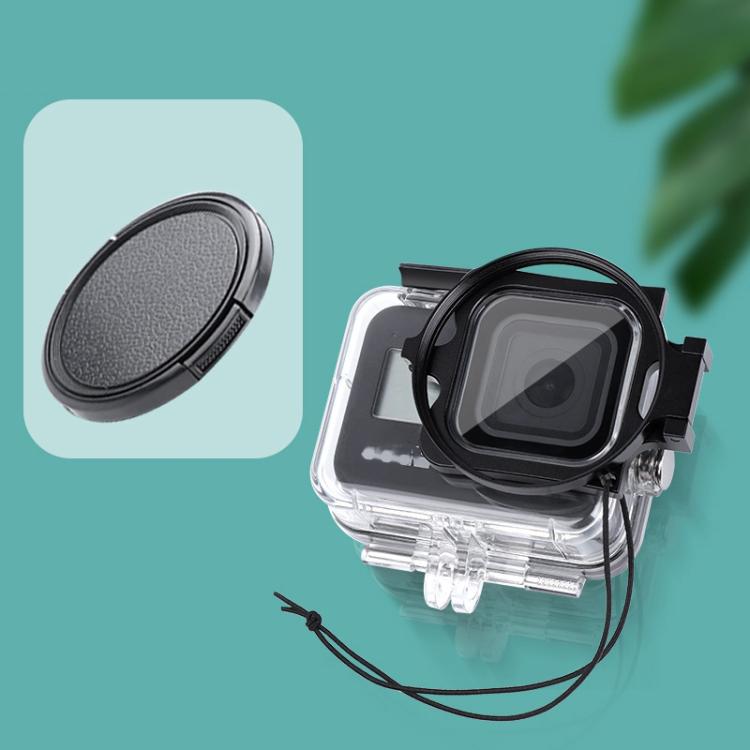 RUIGPRO para GoPro HERO8 Anillo adaptador de filtro de 58 mm + Estuche impermeable con tapa de lente