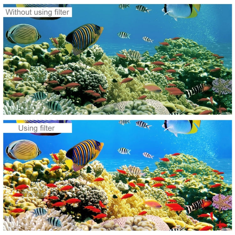Filtro de lente de color de buceo con carcasa cuadrada para Insta360 ONE R 4K Edition / edición de 1 pulgada