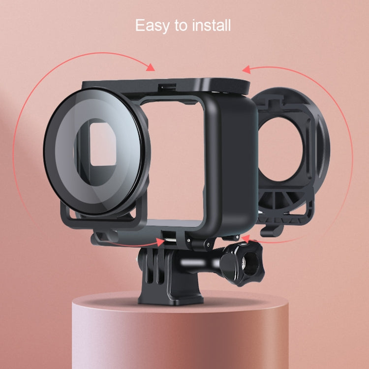 Cubierta protectora de cristal para cámara panorámica Insta360one R con marco, For Insta360 One R