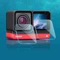 Lente + Película de vidrio templado con pantalla LCD para Insta 360 One R 4K, For Insta 360 One R 4K