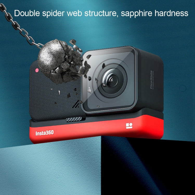 Lente + Película de vidrio templado con pantalla LCD para Insta 360 One R 4K, For Insta 360 One R 4K