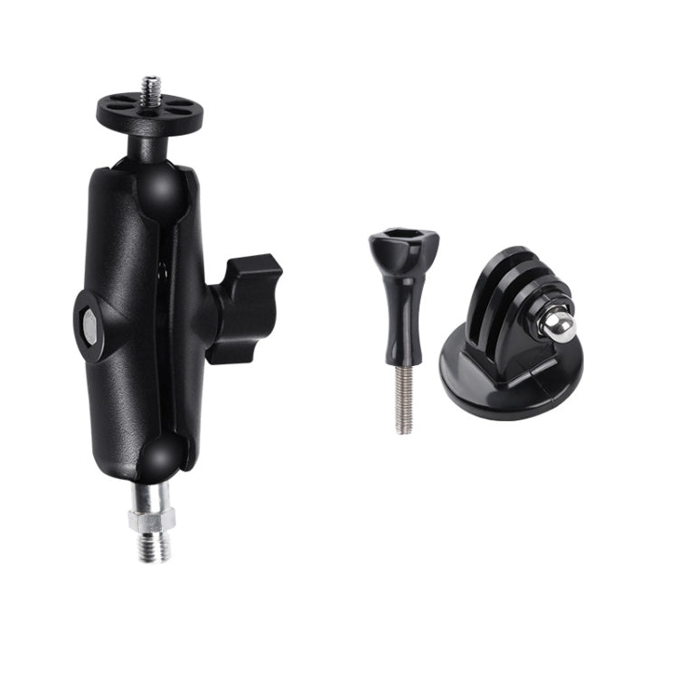 Soporte fijo para motocicleta con biela M10 de 9 cm con adaptador de trípode y tornillo para GoPro Hero11 Black / HERO10 Black /9 Black /8 Black /7/6/5/5 Session /4 Session /4/3+ /3/2/1,DJI Osmo Action y otras cámaras de acción                         ...