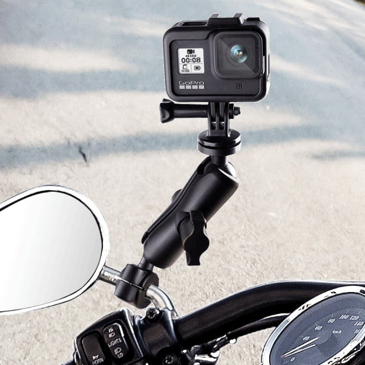 Soporte fijo para motocicleta con biela M10 de 9 cm con adaptador de trípode y tornillo para GoPro Hero11 Black / HERO10 Black /9 Black /8 Black /7/6/5/5 Session /4 Session /4/3+ /3/2/1,DJI Osmo Action y otras cámaras de acción                         ...