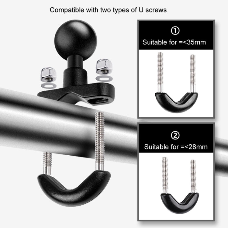 Biela de 9 cm Cabeza esférica de 20 mm Soporte de montaje fijo para manillar de motocicleta con adaptador de trípode y tornillo para GoPro Hero11 Negro / HERO10 Negro /9 Negro /8 Negro /7/6/5/5 Sesión /4 Sesión /4/3+ /3/2/1, DJI Osmo Action y otras cám...