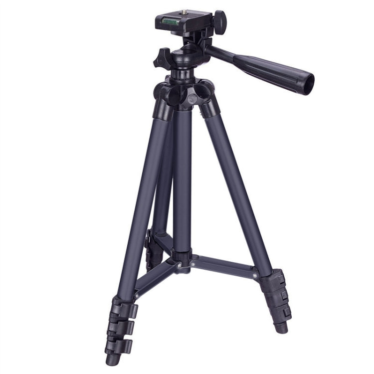 3120 Trípode para transmisión en vivo Patas plegables de 4 secciones Montura de trípode de aleación de aluminio con cabezal de trípode tridimensional en forma de U para DSLR y cámara digital, altura ajustable: 34-103 cm, 3120 Silver, 3120 Black