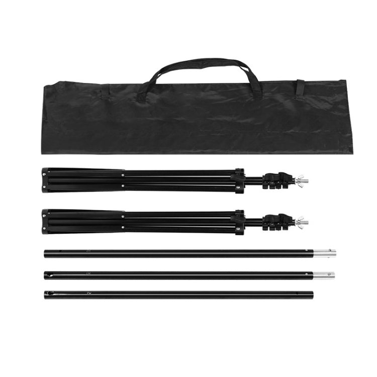 Kit de soporte de barra transversal de fondo de soporte de fondo de estudio fotográfico de 200x200cm, 200x200cm