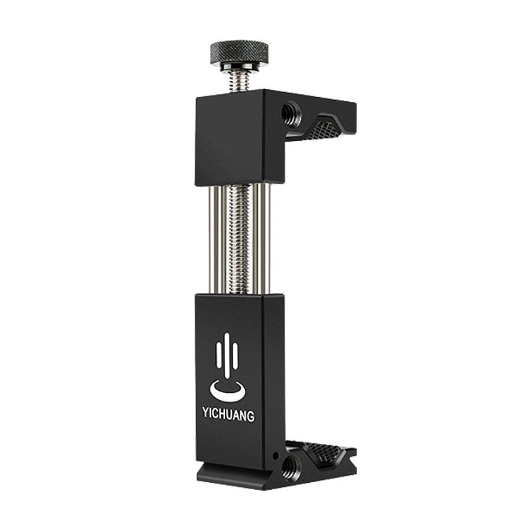 YICHUANG JH-01 Adaptador de abrazadera de soporte de clip de trípode de teléfono de aleación de aluminio para 65-95 cm