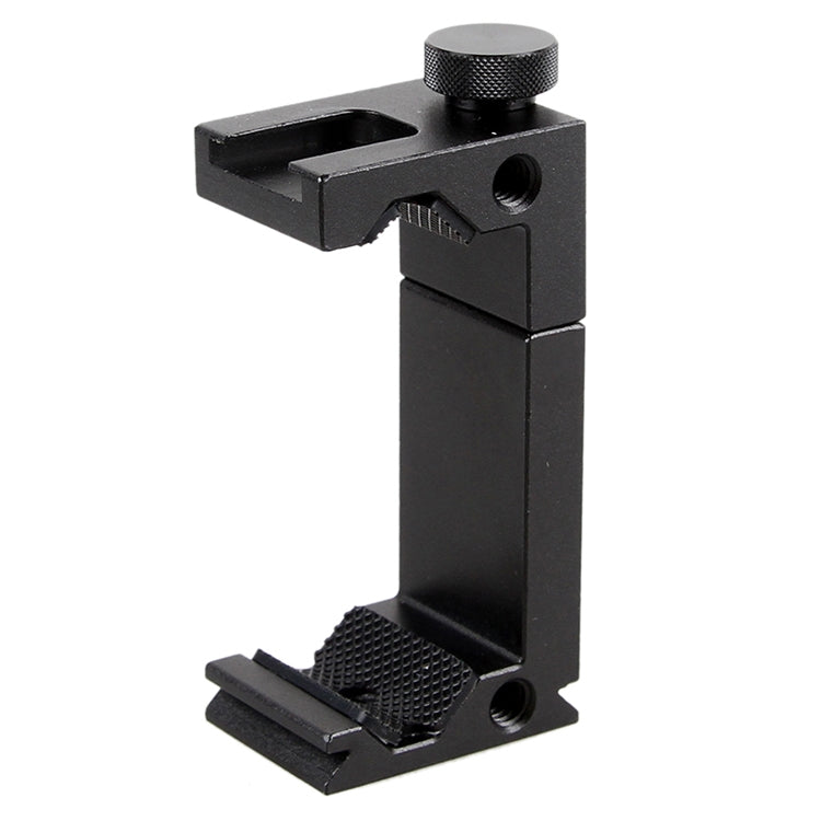 YICHUANG JH-01 Adaptador de abrazadera de soporte de clip de trípode de teléfono de aleación de aluminio para 65-95 cm
