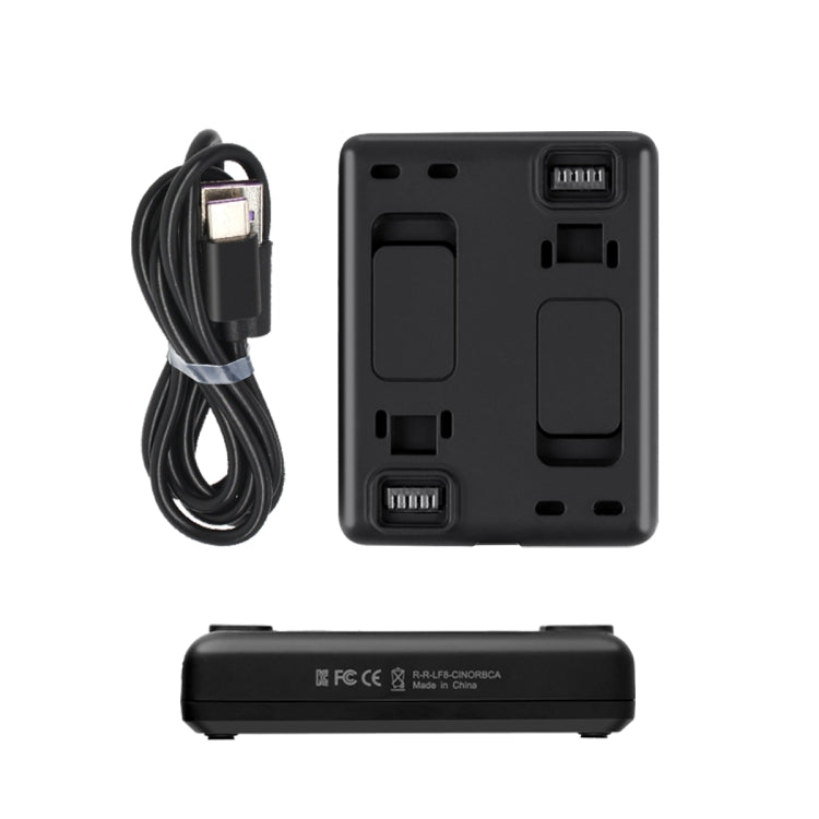 R-R-LF8-CINOR8CA para Insta360 ONE R 4K cámara panorámica Cargador de baterías carga rápida interfaz de carga doble Base de carga, Batteries Charger